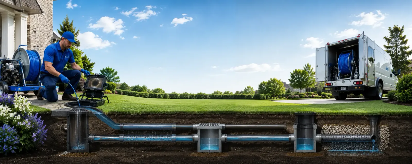 Outdoor drain cleaning information for Lerona, WV